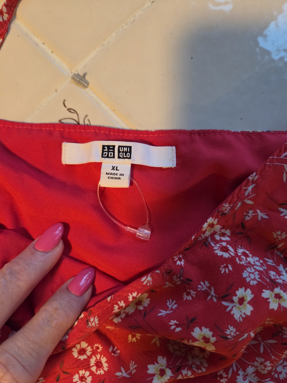 UNIQLO Red Floral Dress - XL